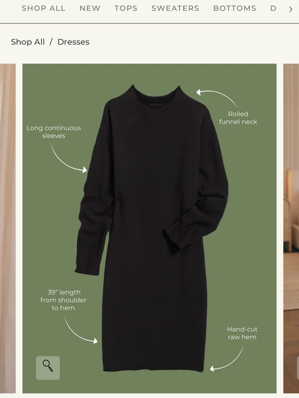 Black Frank and Eileen Women's Izzie Sweatshirt party dress.